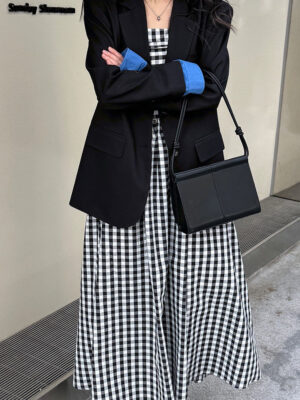 Elegant Casual Colorblock Blazer