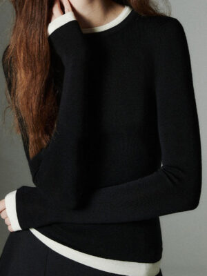 Colorblock Washable Knit Top