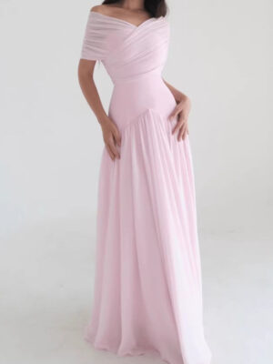 Soft Cross Front Maxi Dress with Refined Drape