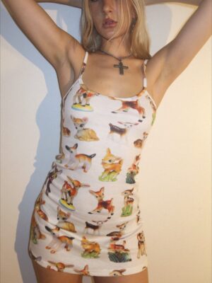 Animal Printed Cami Mini Dress