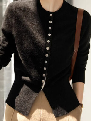 Slit Sleeve Soft Touch Cardigan