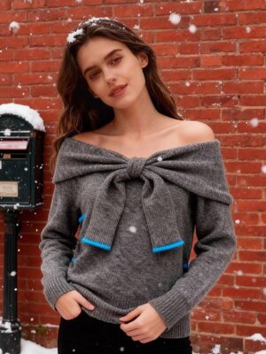 Elegant One Shoulder Fitted Knit Top